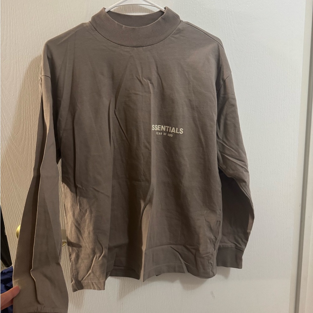 Essentials Men's Turtleneck Sweater in Brown